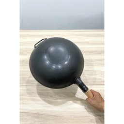 Chảo thép 1 tay cầm, cán gỗ- Nhiều kích thước 4