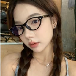 Gọng kính cận thời trang nữ  NARO EYEWEAR dáng mắt mèo nhựa cốt kim loại thanh lịch & thời trang 9172 6