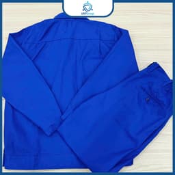 {Loại Đẹp} Quần áo bảo hộ lao động UNTG xanh dương chất vải kaki mềm, mát bảo hộ lao động, công nhân 4