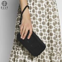 [Tặng hộp 20.10] Clutch nữ ELLY EC64 ví cầm tay da thật cao cấp đeo chéo đeo vai dự tiệc sang trọng 2