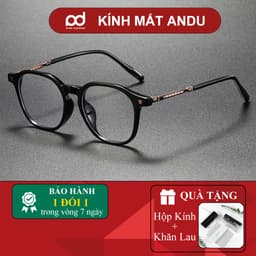 Gọng kính cận thời trang nam nữ NARO EYEWEAR  form vuông thời trang hoạ tiết CH 86081 1