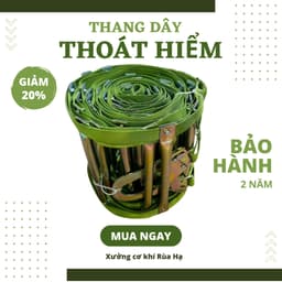 "Dây Thoát Hiểm Gấp Gọn 3m - 20m | Dây Dù Nhôm Tải 500kg, An Toàn và Dễ Dùng!" 1