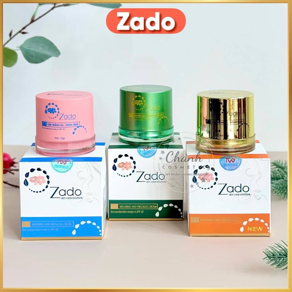 Kem Zado Dưỡng Trắng Da, Ngăn Ngừa Nám, Tàn Nhang, Đồi Mồi, Giảm Mụn Thâm, Se Khít Lỗ Chân Lông 12g