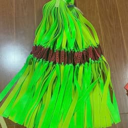 dây 1.0mm latex dài 25cm trắng-xanh-đỏ 5