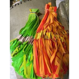 dây 1.0mm latex dài 25cm trắng-xanh-đỏ 6