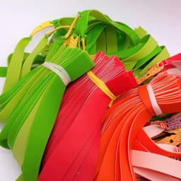 dây 1.0mm latex dài 25cm trắng-xanh-đỏ 8