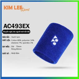Băng cổ tay YONEX chặn mồ hôi cao cấp - Băng tay thể thao dành cho Cầu lông, bóng đá, bóng rổ, tennis, GYM 9