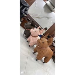 GHẾ NGỒI DECOR HÌNH CHÓ BULL dễ thương, bọc vỏ da siêu xinh nhà MIU GẤU XINH 5