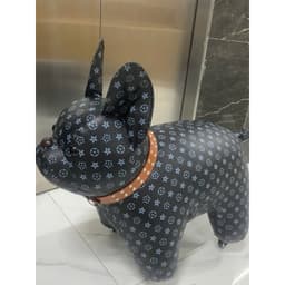 GHẾ NGỒI DECOR HÌNH CHÓ BULL dễ thương, bọc vỏ da siêu xinh nhà MIU GẤU XINH 6
