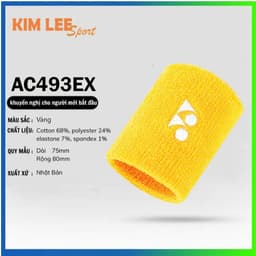 Băng cổ tay YONEX chặn mồ hôi cao cấp - Băng tay thể thao dành cho Cầu lông, bóng đá, bóng rổ, tennis, GYM 8