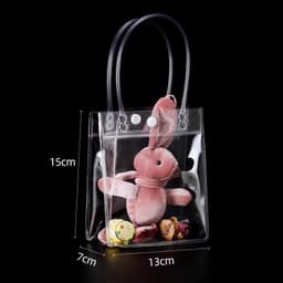 HC0339 TÚI XÁCH NHỰA PVC TRONG SUỐT ĐA NĂNG, TÚI MUA SẮM, TÚI ĐỰNG BÌNH GIỮ NHIỆT,TÚI ĐỰNG QUÀ 2