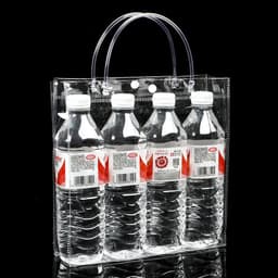 HC0339 TÚI XÁCH NHỰA PVC TRONG SUỐT ĐA NĂNG, TÚI MUA SẮM, TÚI ĐỰNG BÌNH GIỮ NHIỆT,TÚI ĐỰNG QUÀ 5