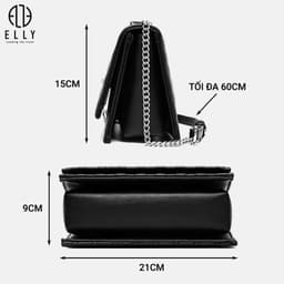 [Tặng hộp 20.10] Túi xách nữ thời trang ELLY EL129 đeo chéo crossbody cao cấp chính hãng 4