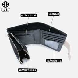 [Tặng hộp 20.10] Ví nữ ELLY EVH70 da tổng hợp cao cấp ví cầm tay mini thời trang chính hãng 4