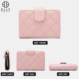 [Tặng hộp 20.10] Ví nữ ELLY EVH70 da tổng hợp cao cấp ví cầm tay mini thời trang chính hãng 5