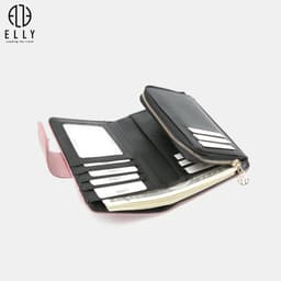 [Tặng hộp 20.10] Ví nữ ELLY EVH70 da tổng hợp cao cấp ví cầm tay mini thời trang chính hãng 6