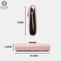 [Tặng hộp 20.10] Ví nữ ELLY EVH70 da tổng hợp cao cấp ví cầm tay mini thời trang chính hãng 3