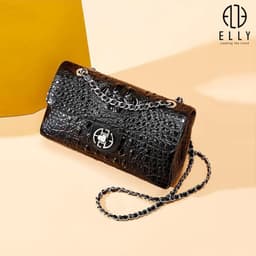 [Tặng hộp 20.10] Túi xách nữ ELLY ET97 túi đeo chéo đeo vai da thật cao cấp thời trang tiện dụng 6