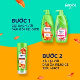 [KOL] [HỎA TỐC 2-4H] COMBO REJOICE Dầu Xả Siêu Mượt Chai 300ML + Dầu Gội Siêu Mượt Chai 630ML 9