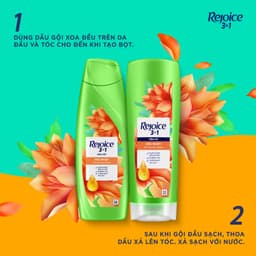 [KOL] [HỎA TỐC 2-4H] COMBO REJOICE Dầu Xả Siêu Mượt Chai 300ML + Dầu Gội Siêu Mượt Chai 630ML 3