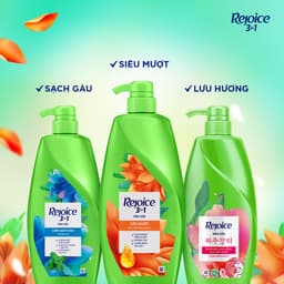 [KOL] [HỎA TỐC 2-4H] COMBO REJOICE Dầu Xả Siêu Mượt Chai 300ML + Dầu Gội Siêu Mượt Chai 630ML 5