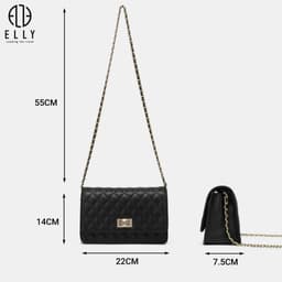 [TẶNG HỘP 20.10] Túi xách nữ thời trang ELLY EL95 đeo chéo đeo vai cao cấp chính hãng 3