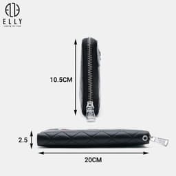 Ví nam da thật ELLY HOMME EVM17 ví cầm tay dáng ngang da thật cao cấp nhiều ngăn 3