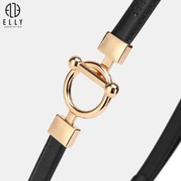 Thắt lưng nữ ELLY ED67 khóa chốt da thật cao cấp dây nịt nữ thời trang chính hãng 5