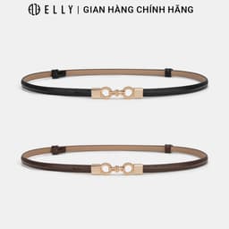 Thắt lưng nữ ELLY ED71 khóa chốt da thật cao cấp dây nịt nữ thời trang chính hãng 1