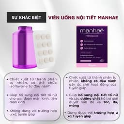 Manhaé Ménopause – giảm bốc hỏa, ngủ ngon, cân bằng nội tiết tự nhiên, an toàn 🌸 Hộp 30 Viên 7