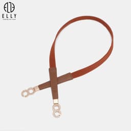 Thắt lưng nữ ELLY ED69 khóa móc da thật cao cấp chun co giãn dây nịt nữ thời trang 4