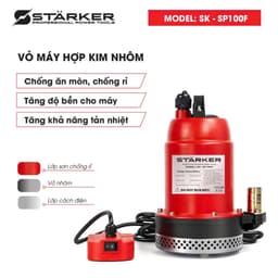 Máy bơm chìm dùng pin Starker SK-SP100F, máy bơm mini máy bơm tõm lưu lượng 70-80/min, đẩy cao 5-8m 4