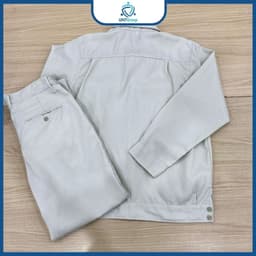 [LẺ ÁO] Bảo Hộ Lao Động UNTG Màu Ghi May Kĩ Chất Vải Kaki Nam Định Mềm Mát Bảo Hộ Thợ Điện, Sửa Xe 4