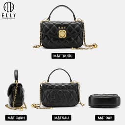 [Tặng hộp 20.10] Túi xách nữ thời trang ELLY EL227 đeo chéo xách tay đeo vai cao cấp chính hãng 5