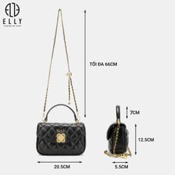 [Tặng hộp 20.10] Túi xách nữ thời trang ELLY EL227 đeo chéo xách tay đeo vai cao cấp chính hãng 4