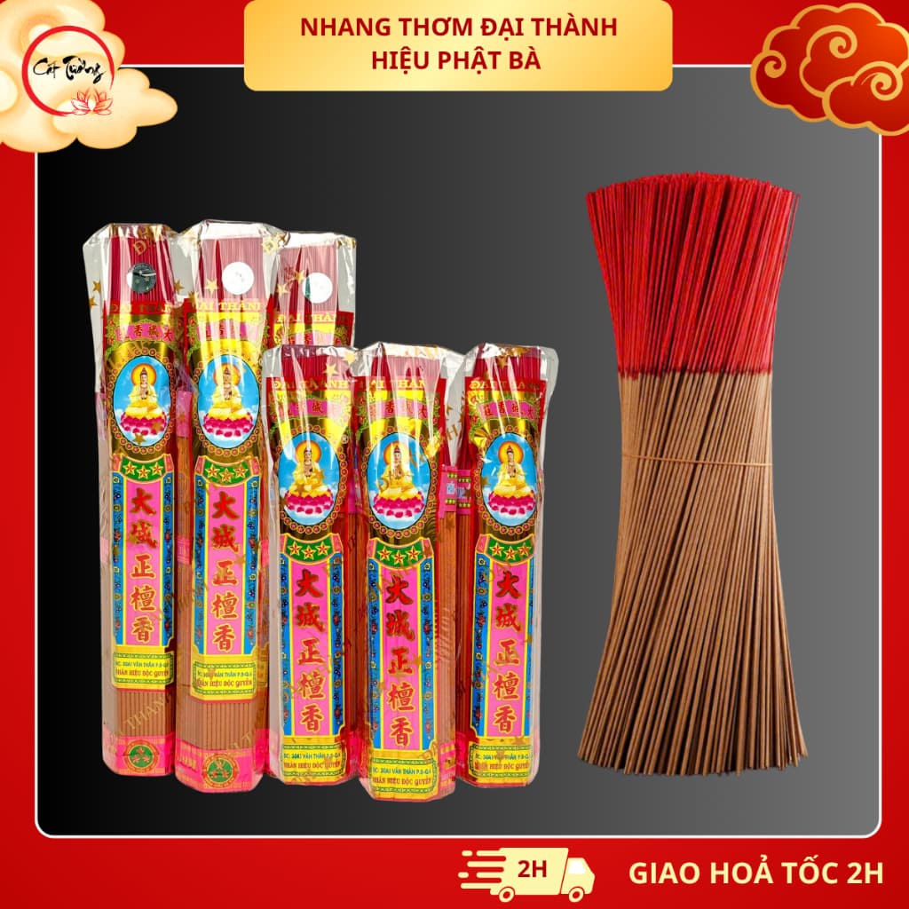 MUA 1 TẶNG 1 Nhang Thơm Hương Trầm Truyền Thống Đại Thành - Hiệu Phật Bà - Tiệm Nhang Cát Tường