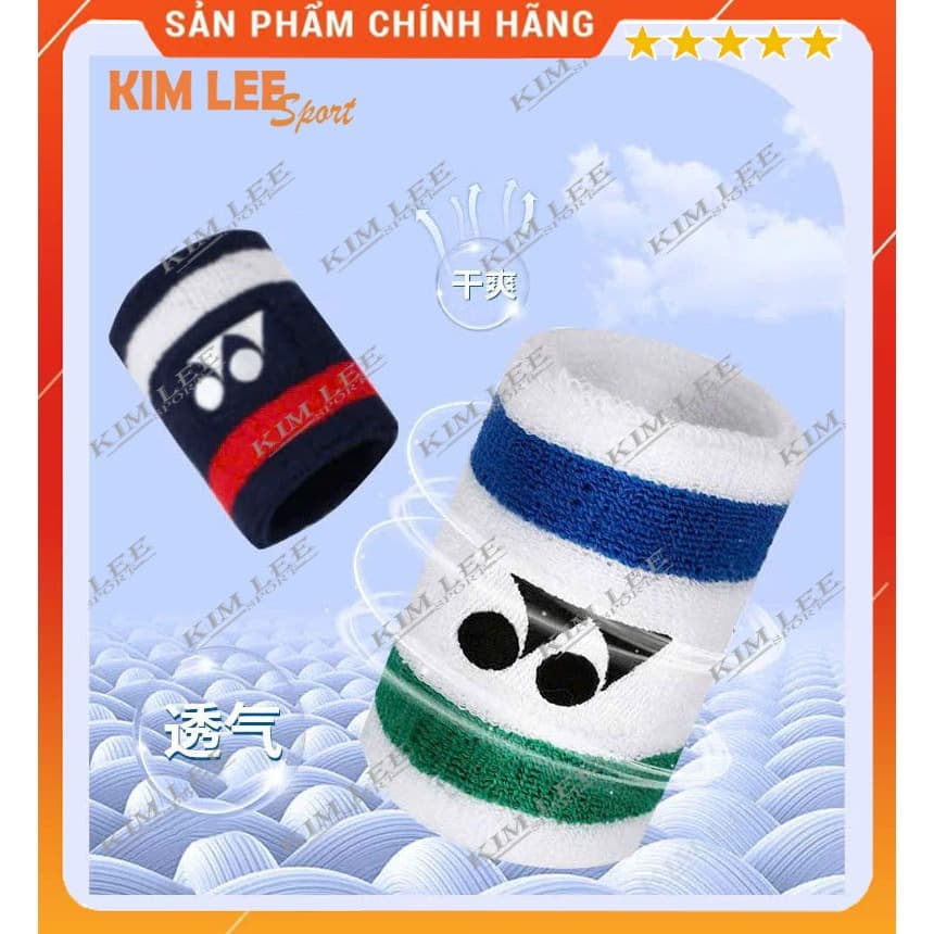 Băng cổ tay YONEX chặn mồ hôi cao cấp - Băng tay thể thao dành cho Cầu lông, bóng đá, bóng rổ, tennis, GYM