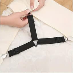 Combo bộ 4 kẹp chun cố định ga giường góc nệm chống xe dịch, có thể điều chỉnh kích thước 4