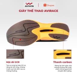 [AVR] [Tặng Kèm Tất] Giày Chạy Bộ AVIWIN AviRace AVR Đế Carbon Siêu Nhẹ, Thoáng Khí, Chống Trượt Cao 5