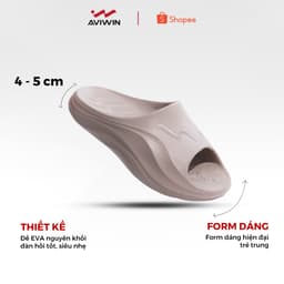 [D001] Dép Bánh Mì Nam Nữ AVIWIN AVISLIDE D001, Dép Đúc EVA Nguyên Khối Chống Trơn Trượt Thời Trang 5