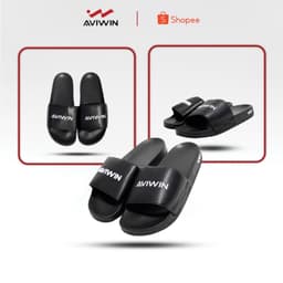[D001] Dép Quai Ngang AVIWIN AviSoft D001 màu đen chất liệu EVA êm chân đế giày chống trơn trượt 7