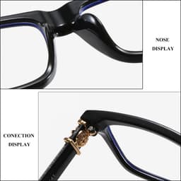 Gọng kính cận thời trang nam nữ NARO EYEWEAR  dáng vuông nhựa cao cấp hoạ tiết sắc nét- 2207 5
