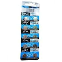 (Sale lỗ) Combo 10 vỉ 100 viên pin lr44, pin cúc áo, pin đồng hồ, pin máy tính cầm tay, pin đồ chơi trẻ em LR44 1,5V 4
