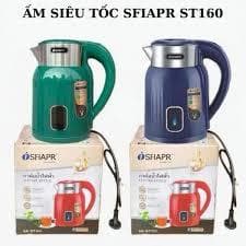 Ấm Đun Nước Siêu Tốc, Bình Đun Nước Giữ Nhiệt SFIAPRT ST160 Inox Vỏ Nhựa 2.5 lít - Dung tích thực tế 1.8L - bền đẹp rẻ 7