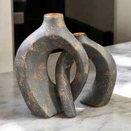 Lọ hoa nghệ thuật phong cách Bắc Âu men atlantic, bình hoa trái tim tình yêu, gốm sứ sáng tạo, decor, gốm sứ Bát Tràng 5