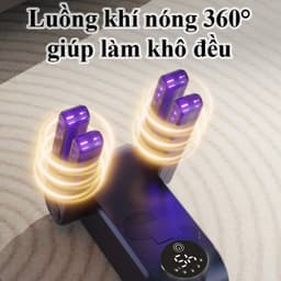 Máy Sấy Giày Khử Mùi Cao Cấp Hiệu Quả Bằng Tia Cực Tím Cao Cấp Máy Hong Khô Giầy Tất Găng Tay Đa Năng Chống Hôi Chân Tay 3