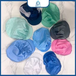 Mũ Nữ Phòng Sạch UNTG Đa Dạng Màu Chống Tĩnh Điện Dùng Trong Nhà Máy, Điện Tử, Xí Nghiệp 4