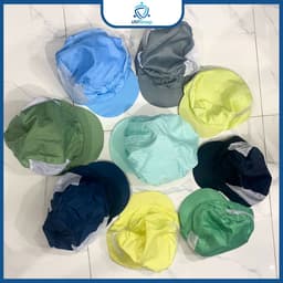 Mũ Nữ Phòng Sạch UNTG Đa Dạng Màu Chống Tĩnh Điện Dùng Trong Nhà Máy, Điện Tử, Xí Nghiệp 5