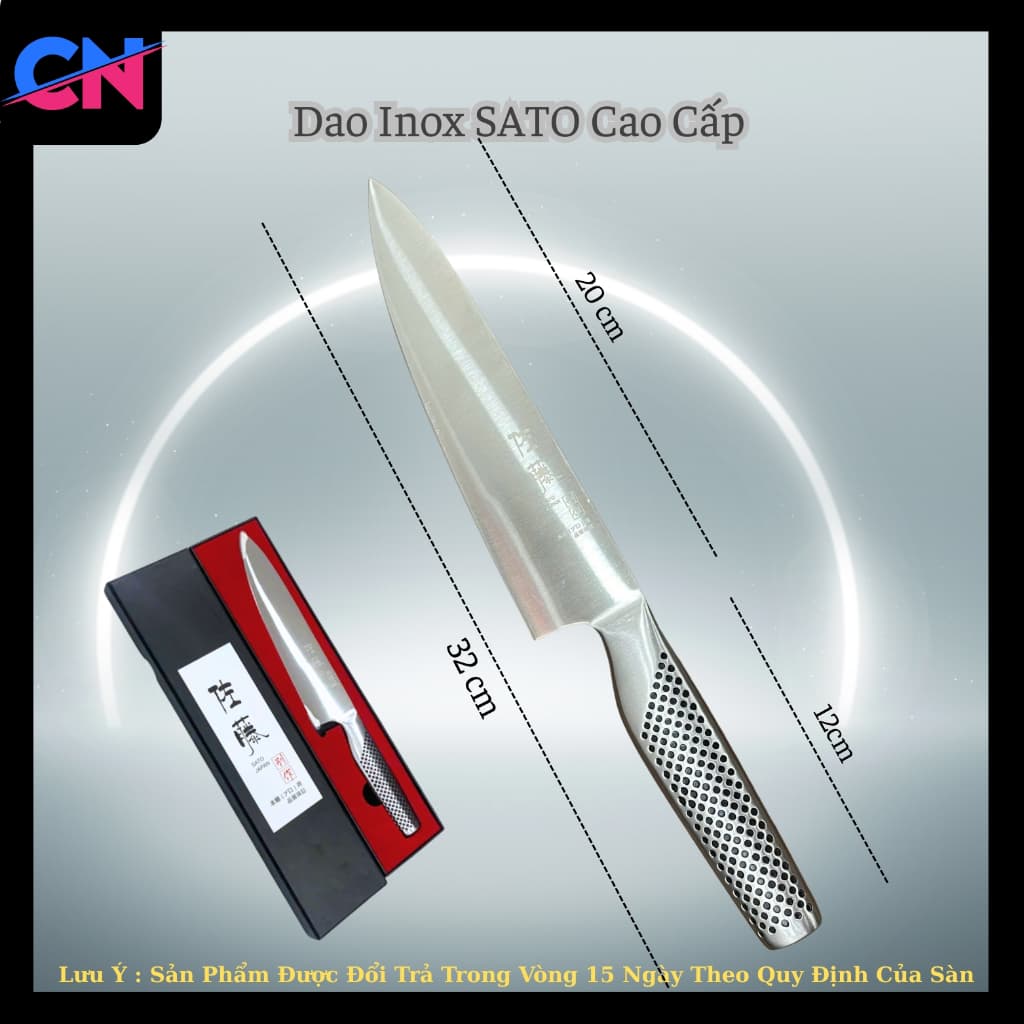 Dao Nhật Chính Hãng ,Dao SATO Nhật Bảo Cao Cấp-Dao Kiểu Nhật Bản Sắc Bén Cao Cấp