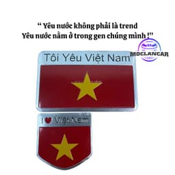 Tem Dán Lá Cờ Việt Nam Trang Trí Ô Tô, Xe Máy - Decal Phản Quang Chống Nước, Bền Màu Cao Cấp 6